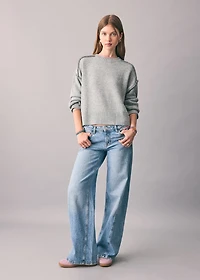 Sweater with seam detail