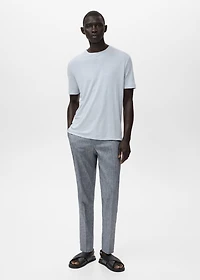 Linen slim-fit t-shirt