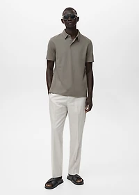 Cotton piqué polo shirt