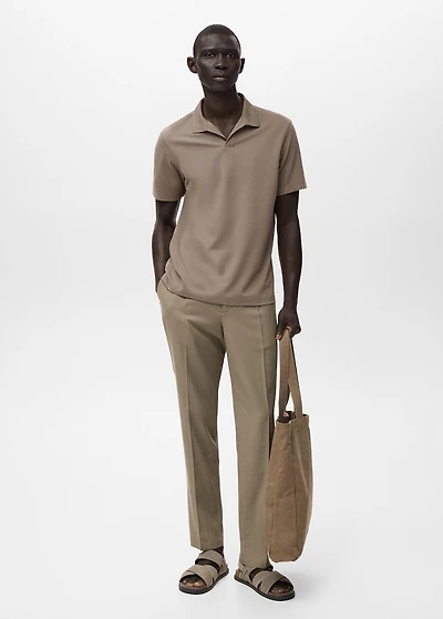 Cotton piqué polo shirt