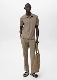 Cotton piqué polo shirt