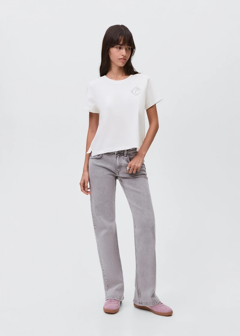 Cotton heart t-shirt