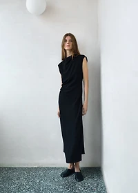 Ruched midi dress