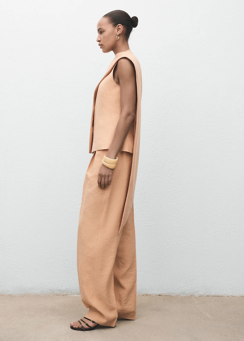 Asymmetrical foulard top