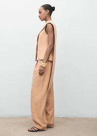 Asymmetrical foulard top