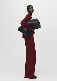 Straight knitted pants