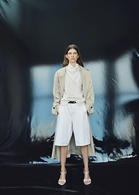 Striped blouse with handkerchief