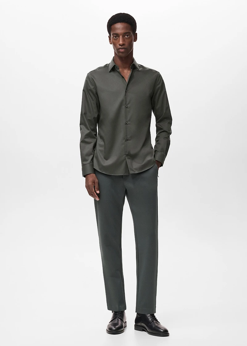 Comfort stretch non-iron shirt