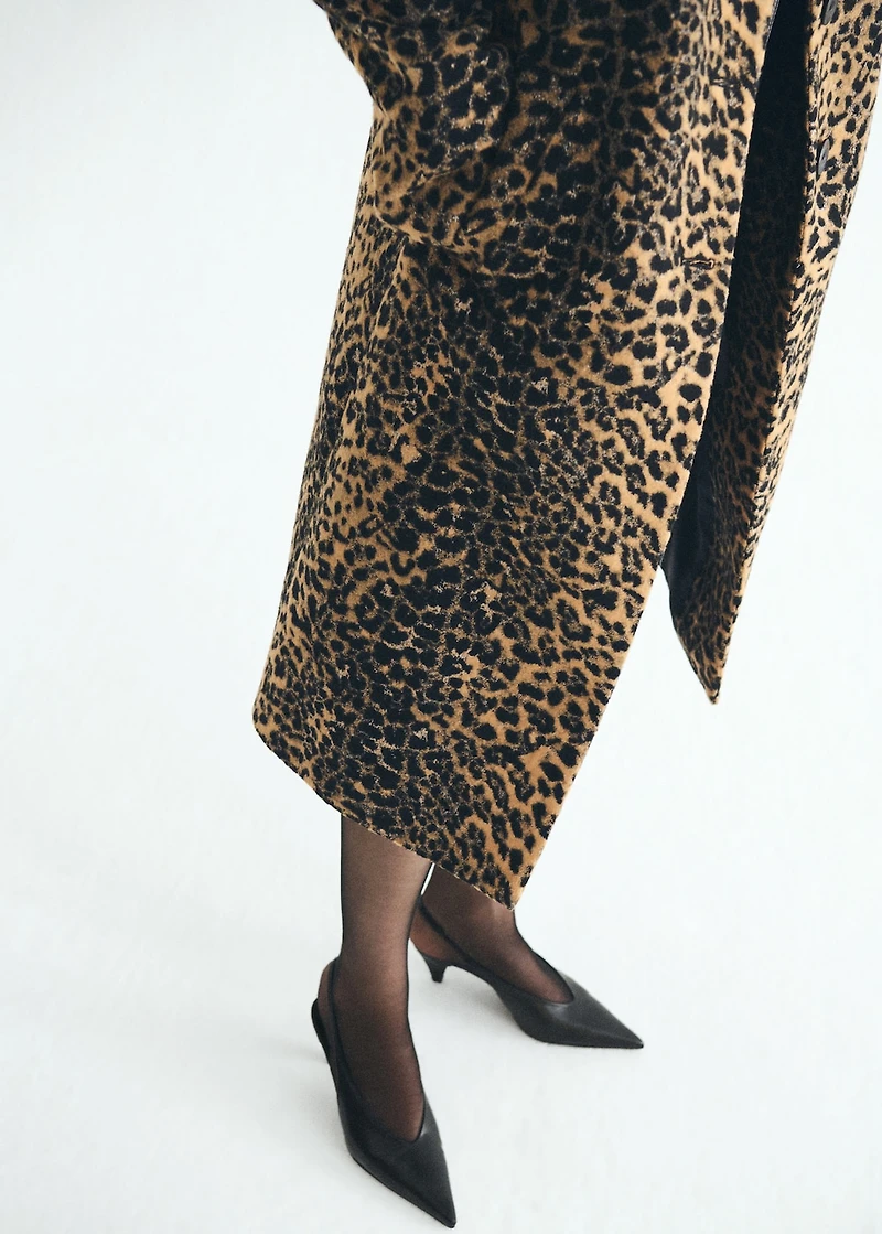 Pointed-toe leather heeled shoes