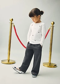 Straight knitted pants