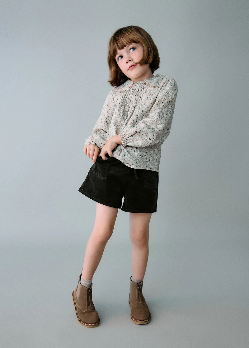 Slouchy corduroy shorts