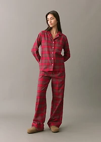 Checked cotton pyjamas
