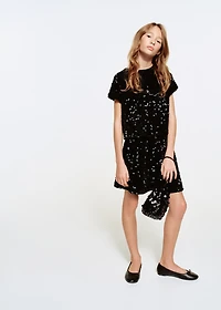 A-line skirt with sequins