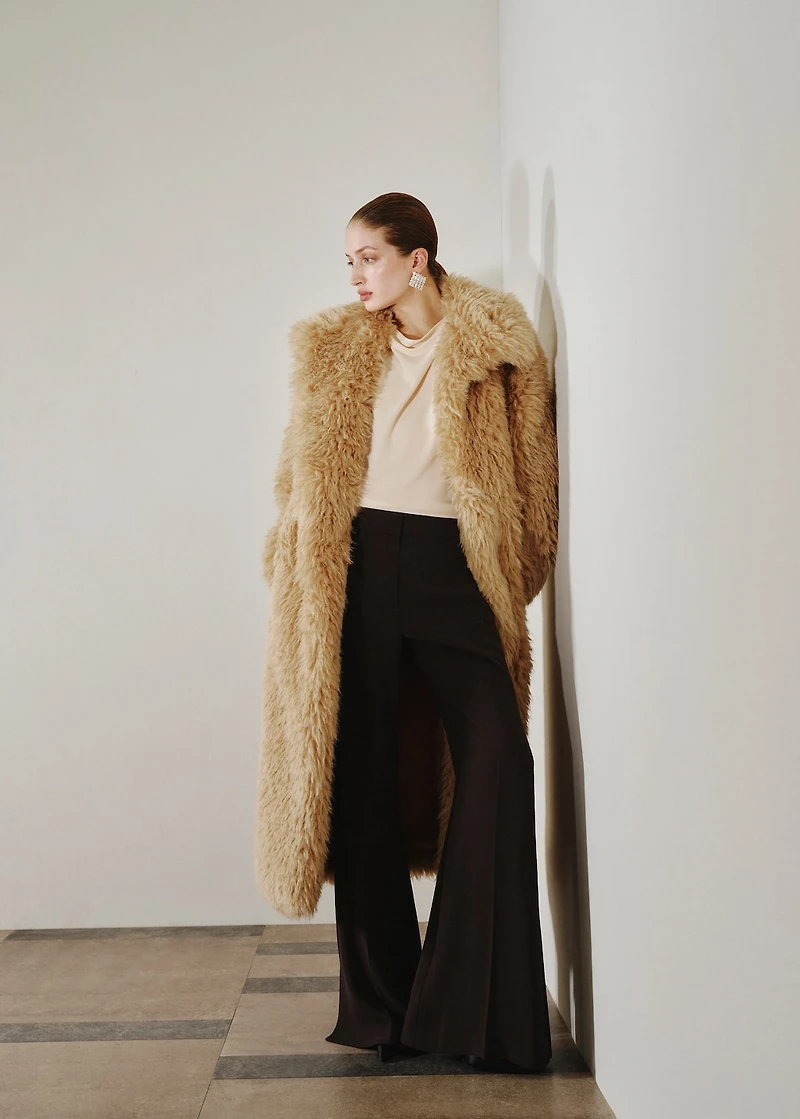 Side slit flowy pants