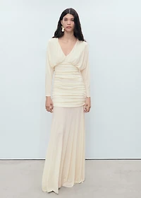 Long draped dress