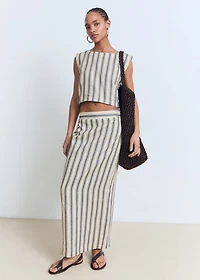 Striped linen top