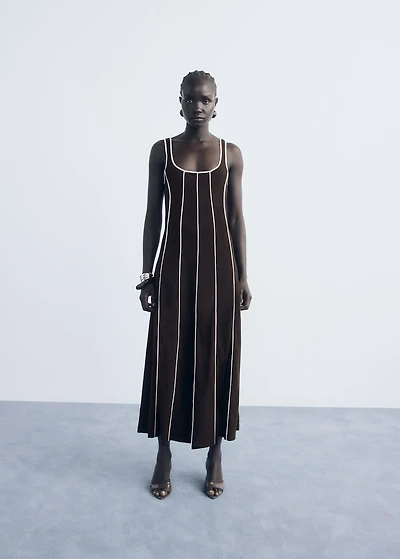 Striped cotton dress