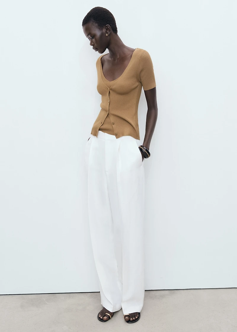 Mixed ribbed sweater