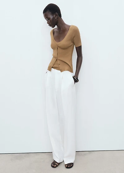 Mixed ribbed sweater