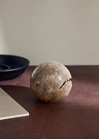 Petrified wood paperweight