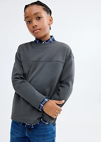 T-shirt with pocket and seam detail