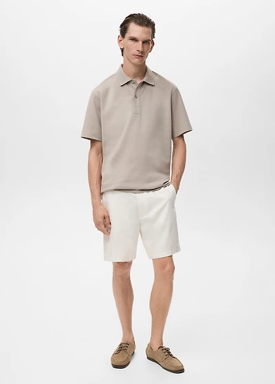 Relaxed-fit cotton polo