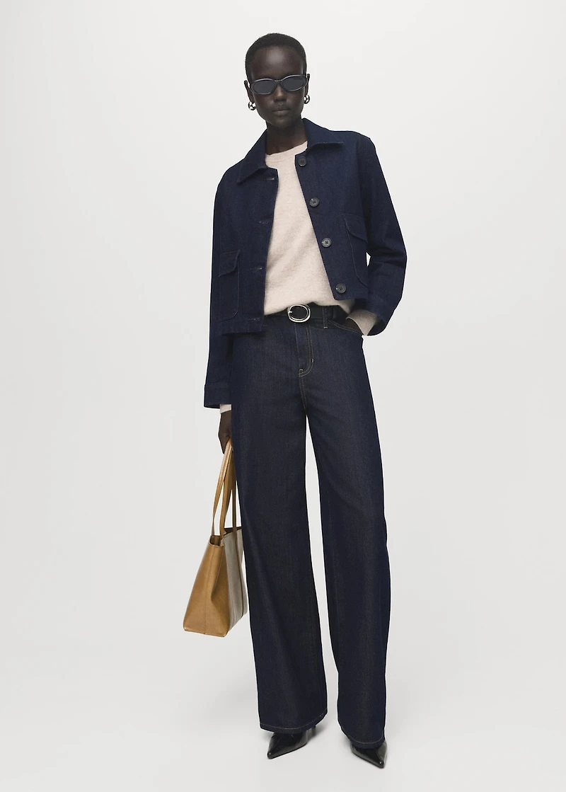 Denim jacket with pockets