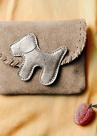 Leather dog bag