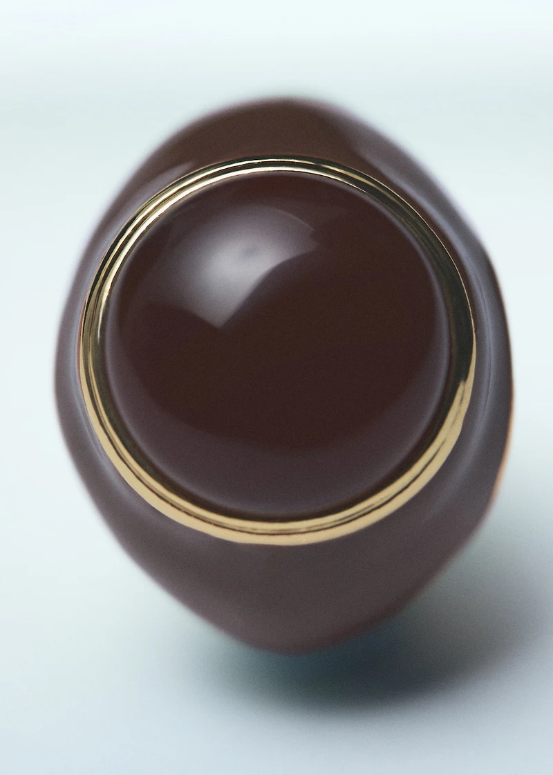 Semiprecious stone ring