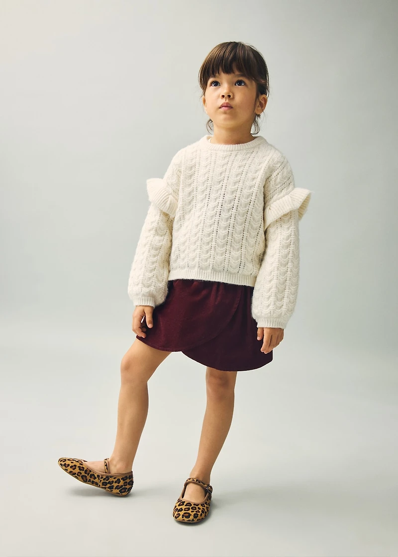 Cotton corduroy skirt