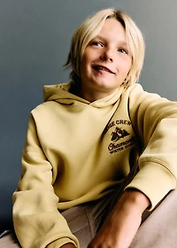 Embroidered cotton sweatshirt