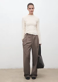 Textured crepe top
