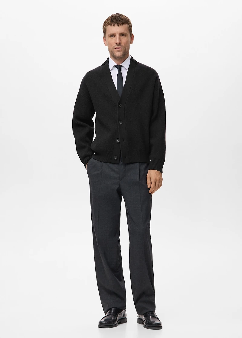 Relaxed-fit knitted cardigan