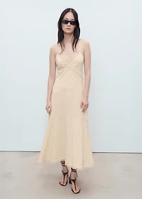 Embroidered midi dress