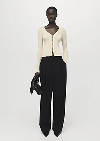 Contrast trim cardigan