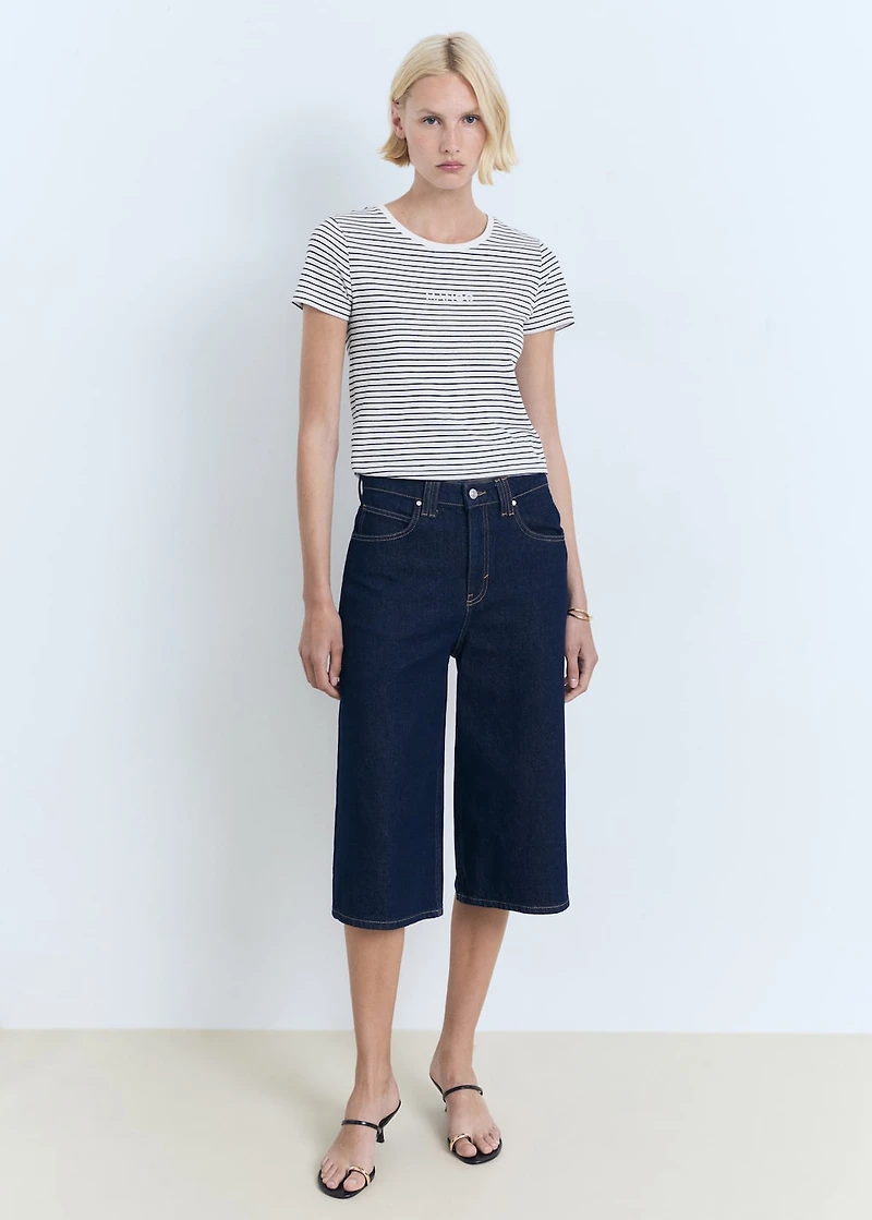 Striped logo T-shirt