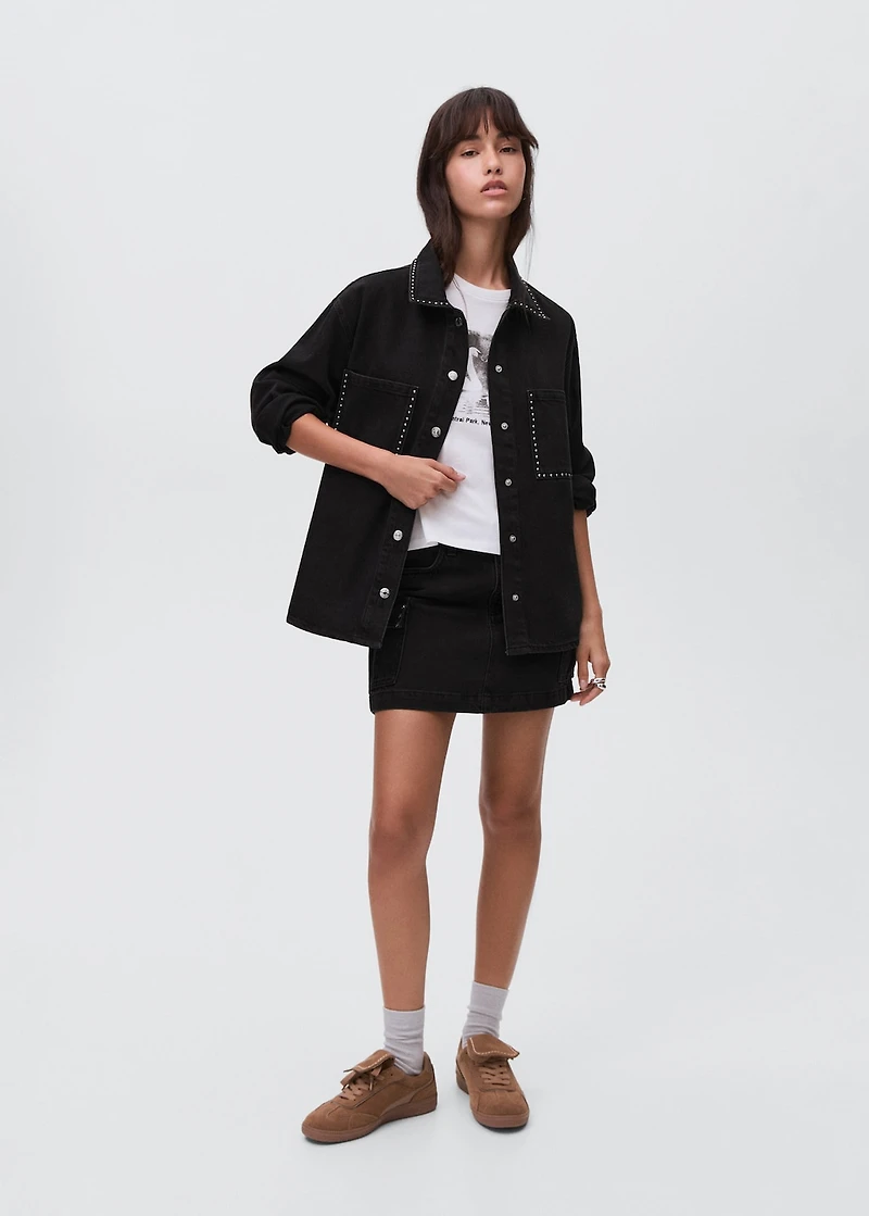 Studded denim jacket