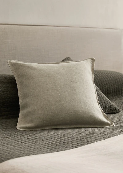Linen garment-dyed cushion cover 45x45 cm
