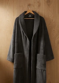 Soft cotton bathrobe