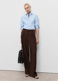 Slim-fit poplin shirt