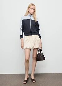 Two-tone fitted jacket