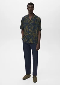 Printed fluid regular-fit shirt