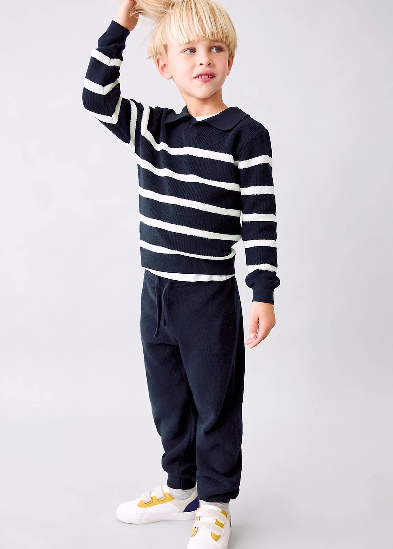 Knit striped sweater