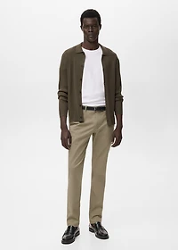 Ribbed knit cardigan