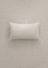 Washed linen pillowcase with hemstitch 30x50 cm