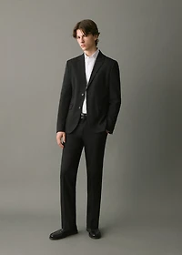Straight-fit suit jacket