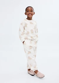 Printed cotton joggers