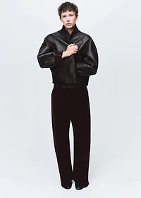 Faux shearling reversible jacket