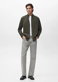 Classic-fit micro-corduroy shirt