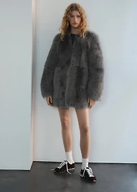 Reversible fur coat